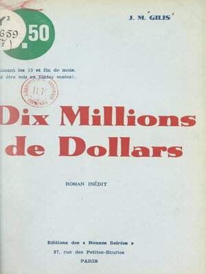 cover image of Dix millions de dollars